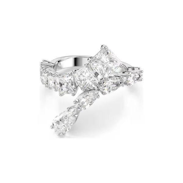 Anillo Swarovski Matrix Tallas Mixtas Blanco Baño De Rodio Talla 55 Ref: 5705762