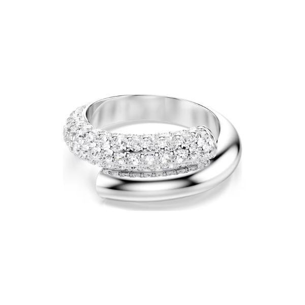 Anillo Swarovski Dextera Blanco Baño De Rodio Talla 55 Ref: 5695934