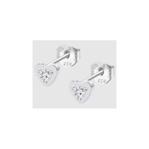 Pendiente Lotus Silver  Essentials de plata acabado brillo con circonita Ref:LP3849-4/1