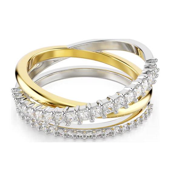 Anillo Swarovski Hyperbola Tallas Mixtas Blanco Combinación De Acabados Metálicos Talla 58 Ref: 5714164