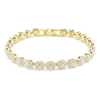 Pulsera Swarovski Una Angelic Baño Rodio Oro y Cristales Blancos Pequeño Ref: 5749386