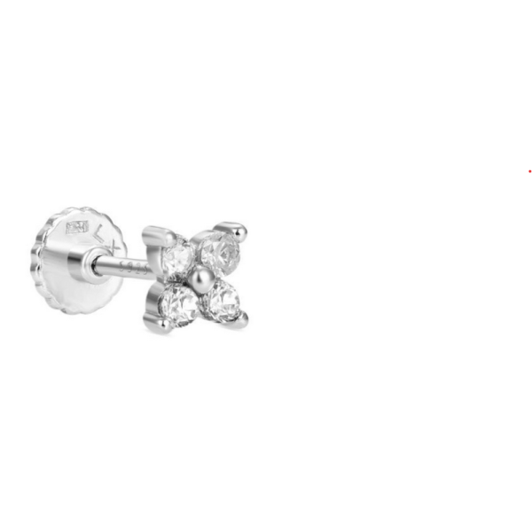 Piercing Luxenter Terwise Plata De Ley 925 Con Circonita Brillante Acabado En Rodio Ref: PIR0370000