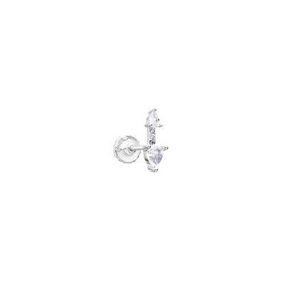 Piercing Luxenter De Plata De Ley 925 Y Circonita Brillante Acabado Rodio Ref:PIR2290000