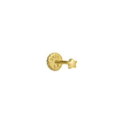 Piercing Luxenter de Plata de Ley 925 acabado en oro amarillo 18K - Mapu Ref:PIR134Y99900