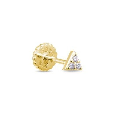 Piercing Luxenter de Plata de Ley 925 acabado en oro amarillo 18K Calye Ref:PIR0256Y0000