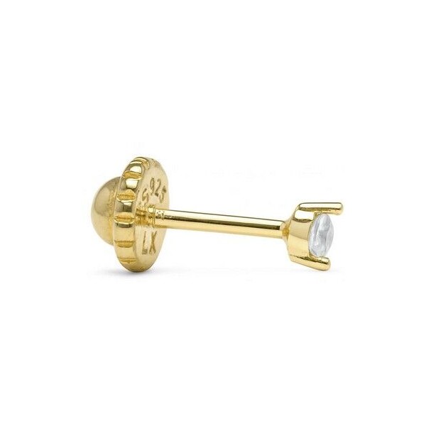 Piercing Luxenter de Plata de Ley 925 y Circonita Brillante acabado en oro amarillo 18k - Xitel Ref:PIR261Y0000