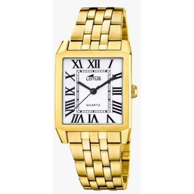 RELOJ DE HOMBRE SQUARE SERIES PLATA CON CORREA DE ACERO CHAPADO Ref:18984/3