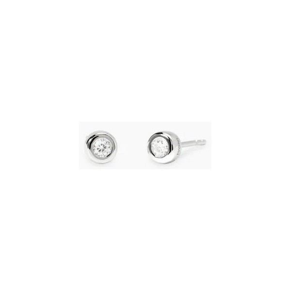 Mabina My Diamond Pendientes Mabina plata 925 chatón y diamante de laboratorio 0,18 cts Ref:563905