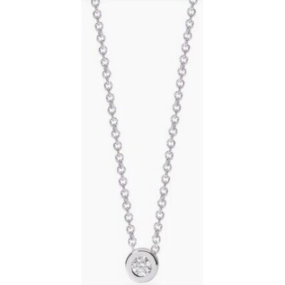 Mabina My Diamond Collar plata 925 chatón y diamante de laboratorio 0,08 cts Ref:553807