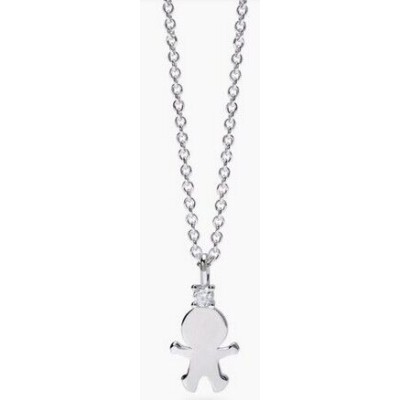 Mabina My Diamond Collar plata 925 niño y diamante de laboratorio 0,04 cts Ref:553801