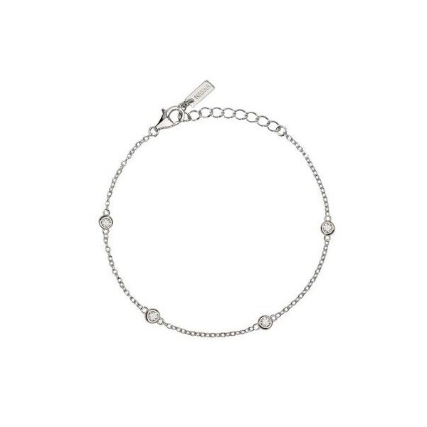 Mabiana My Diamond Pulsera de plata de rodio y puntos ligeros con diamantes cultivados en laboratorio 0.22 ct. Ref:534076