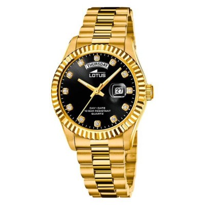 Reloj Lotus Freedom Caballero Acero Ip Dorado 41,5mm Ref: 18857/7