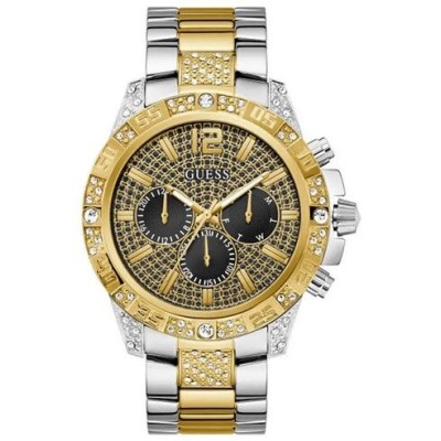 Reloj Guess Majestic Caballero Bicolor Acero/Ip Dorado Multifunción 48mm Ref: GW0796G3