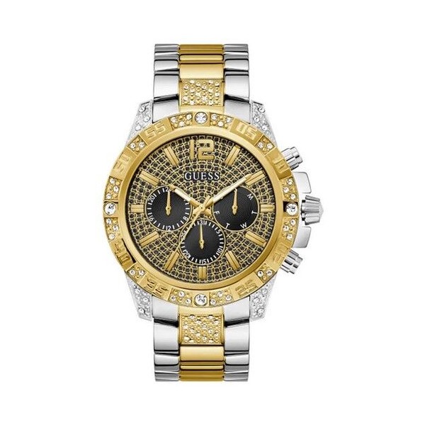 Reloj Guess Majestic Caballero Bicolor Acero/Ip Dorado Multifunción 48mm Ref: GW0796G3