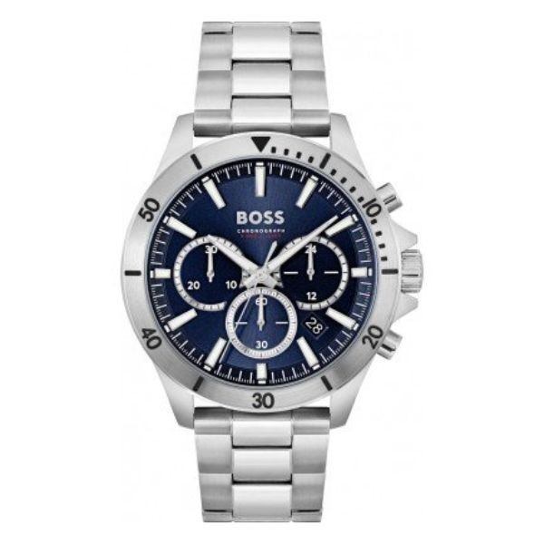 Reloj Boss Caballero Troper Acero Cronógrafo Esfera Azul 44mm Ref: 1514069