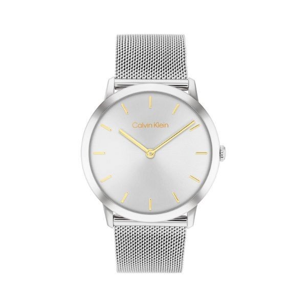 Reloj Calvin Klein Exceptional Caballero Malla Milanesa Acero 37mm  Ref: 25300001
