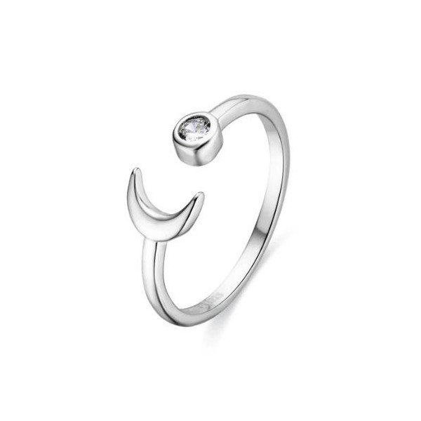 Anillo de Plata de Ley 925 y Circonita Brillante acabado en rodio – Takku Luxenter Ref. Z20770000