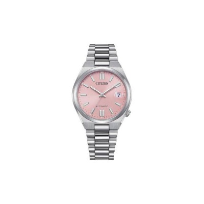 Reloj Citizen Unisex Tsuyosa Colección Mecánico Acero Esfera Rosa 37mm Ref: NJ0200-50Z