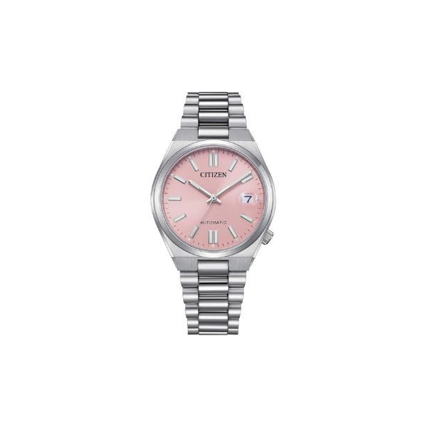 Reloj Citizen Unisex Tsuyosa Colección Mecánico Acero Esfera Rosa 37mm Ref: NJ0200-50Z