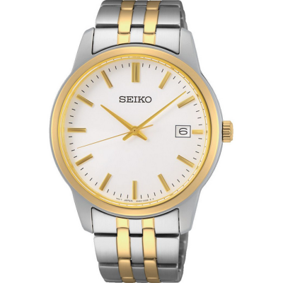 Reloj Seiko Caballero Neo Classic Con Calendario Bicolor Acero/IP Dorado 40mm Ref: SUR402P1