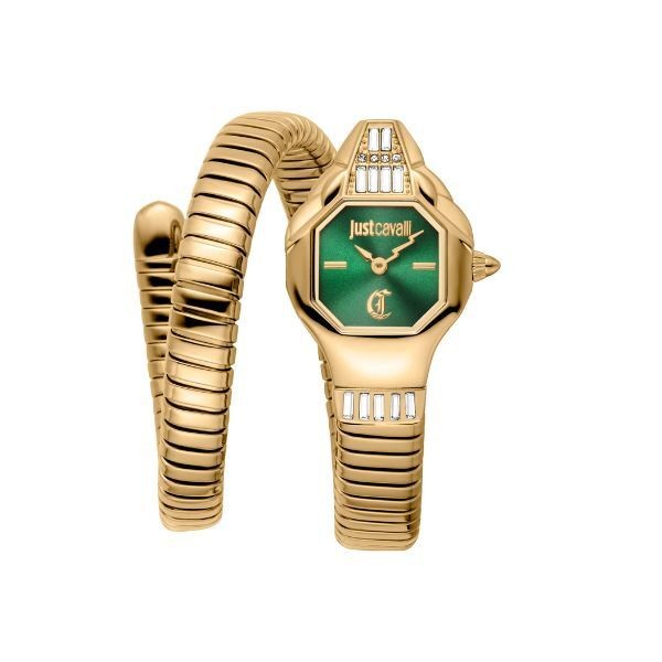 Reloj Just Cavalli Mujer Brillante Snake Yellow Gold Green Ref: JC1L326M0035