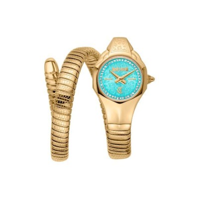 Reloj Just Cavalli Mujer Fiore Yellow Gold Turquoise Ref: JC1L354M0035