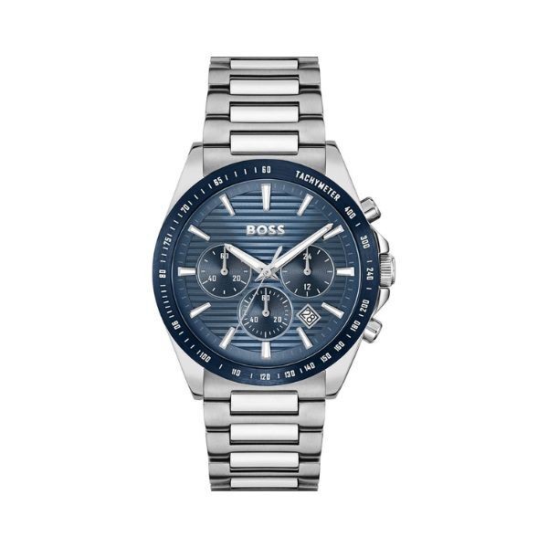Reloj Boss Caballero Strike Chrono Acero Esfera Azul 41mm Ref: 1514240