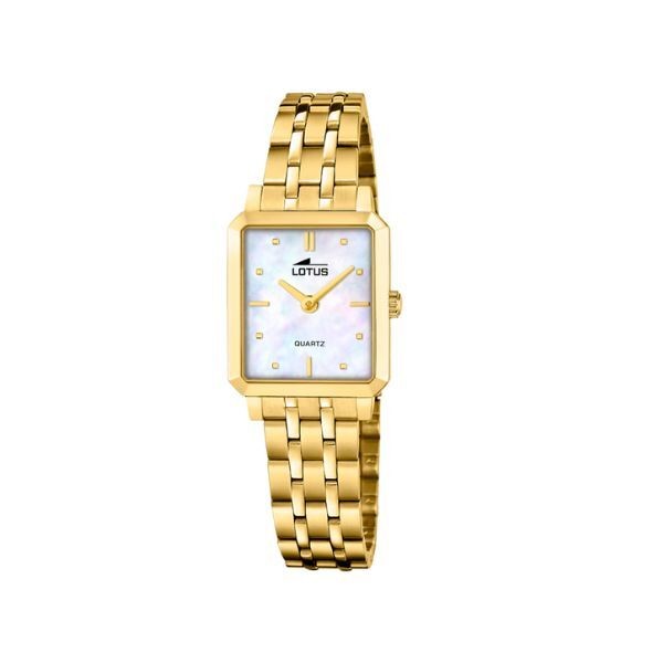 Reloj Lotus Mujer Old Money Acero Ip Dorado Esfera Nácar Con Pulsera A Juego Ref: 19009/1