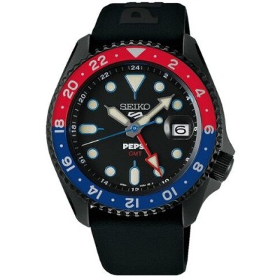 Reloj Seiko 5 Sports x Pepsi GMT Edición Limitada 42,5mm Ref: SSK047K1