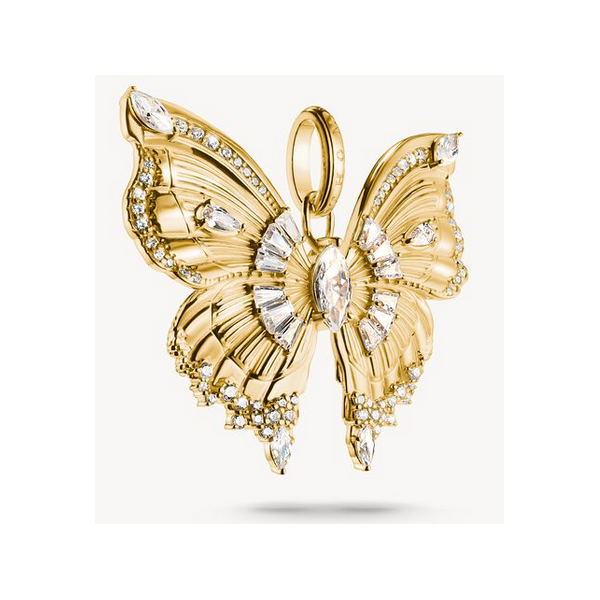 Colgante Thomas Sabo Mariposa Butterfly Paradise Con Piedras Chapadas En Oro Ref: PE984-414-14