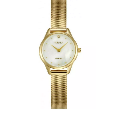 Reloj Obaku Denmark Mujer Smykke Petite Gold 24mm Ref: V297SXGWMG