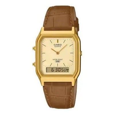 Reloj Casio Hombre Correa Piel Analógico-Digital Ref:AQ-230EGL-9AEF