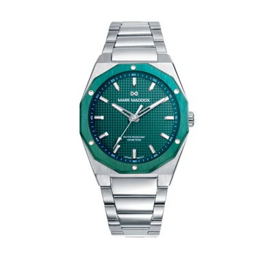 Reloj Mark Maddox Caballero Caja Bitono De Acero Ip Verde 42mm 100 mts Ref: HM1030-67