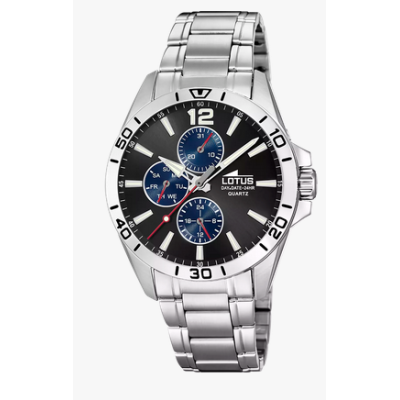 Reloj Lotus Multifunction Caballero Acero Esfera Gris 42mm Ref: 18812/2