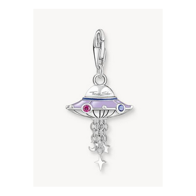Charm Thomas Sabo Ovni Plata Ennegrecida Con Piedras De Colores Y Esmalte En Frío Ref: 2045-691-7