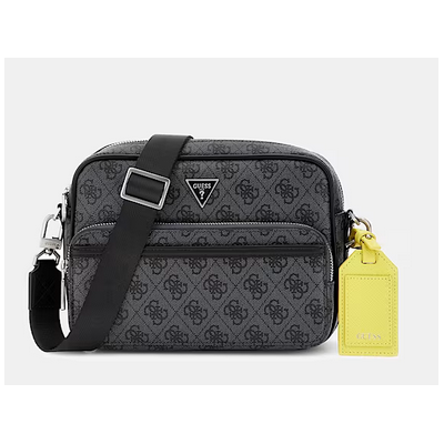 Bolso Guess Caballero Milano Crossbody Double Zip Dark Black Ref: HMMILOP542-DAB