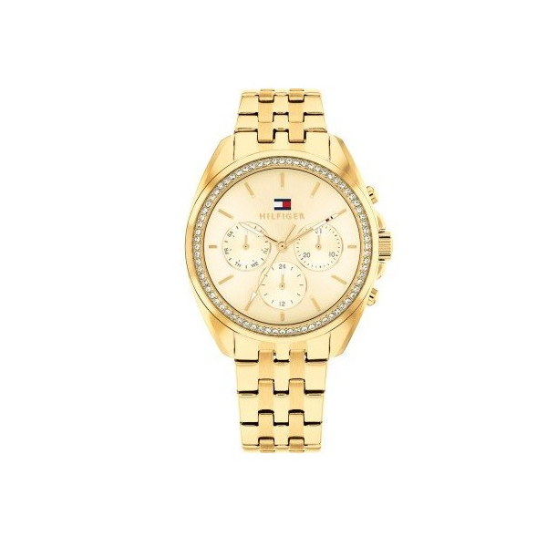 Reloj Tommy Hilfiger Mujer Millie Acero IP Dorado Cronógrafo 36mm Ref: 1782803