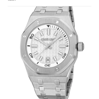 Roberto Cavalli Impero Hombres Analógicos Ronda de Acero Inoxidable Negro Ref:RC5G154M0055