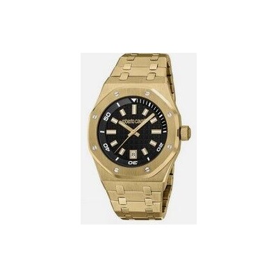 Reloj Roberto Cavalli  Hombre 42mm Black Dial Gold Ref: RC5G154M0075