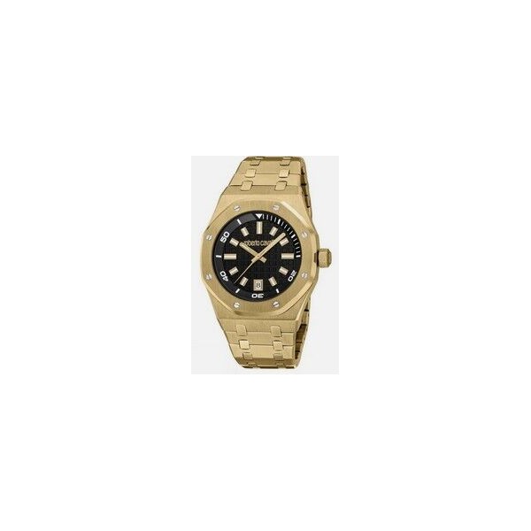 Reloj Roberto Cavalli  Hombre 42mm Black Dial Gold Ref: RC5G154M0075