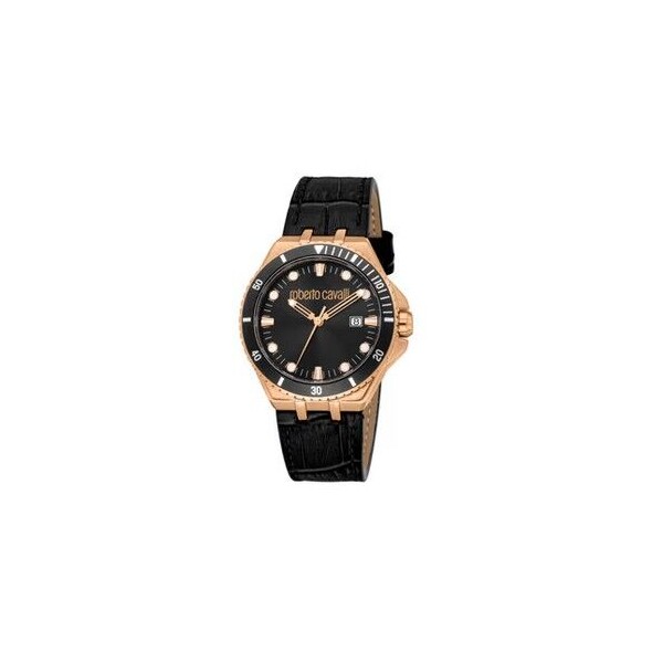 Reloj Roberto Cavalli Analógico De Cuarzo Para Hombre, Con Correa Cuero Ref:RC5G149L0035