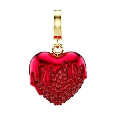 Charm Colgante Swarovski Idyllia Corazón Rojo Baño Tono Oro Ref: 5742994