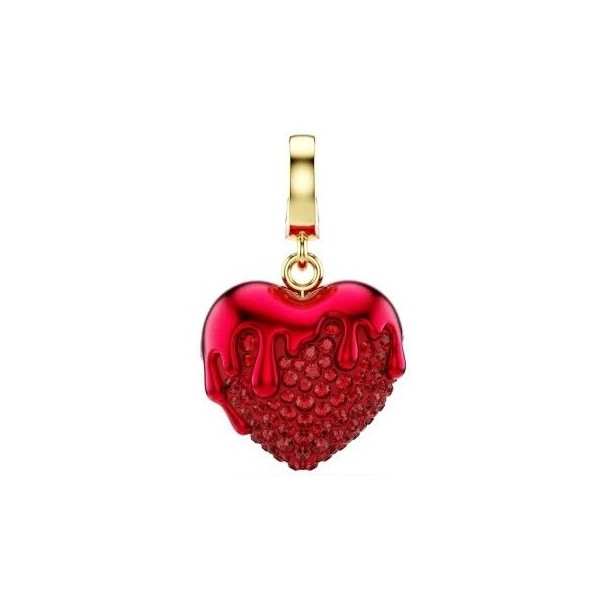 Charm Colgante Swarovski Idyllia Corazón Rojo Baño Tono Oro Ref: 5742994