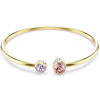 Brazalete Swarovski Chroma Tallas Mixtas Multicolor Baño Tono Oro Ref: 5738475