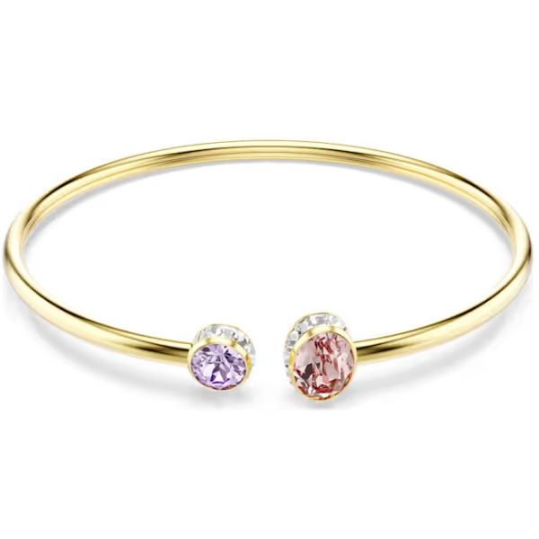 Brazalete Swarovski Chroma Tallas Mixtas Multicolor Baño Tono Oro Ref: 5738475