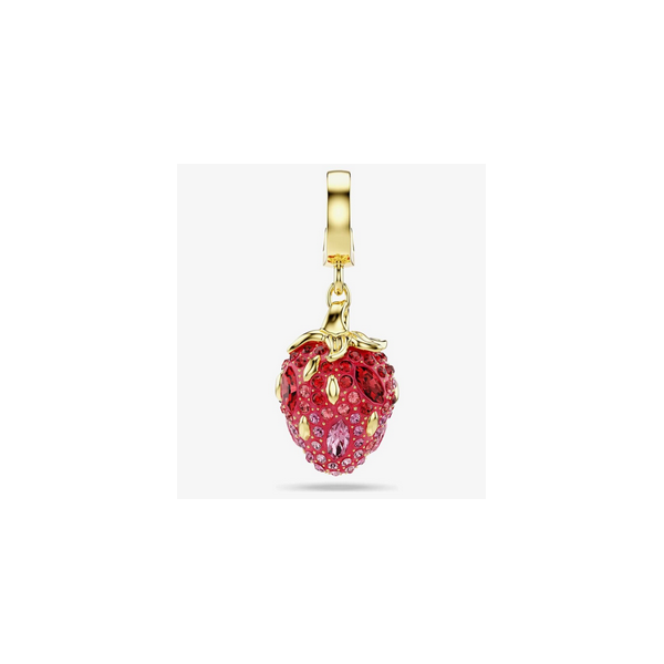 Charm Swarovski Idyllia Tallas Mixtas Fresa Rojo Baño Tono Oro Ref: 5743136