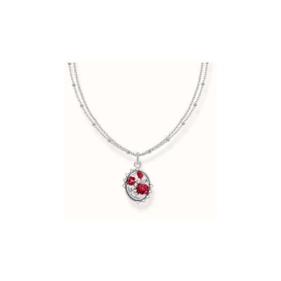 Cadena Thomas Sabo Mujer Con Colgante Roses Romance Plata De Ley Ref: KE2302-691-10-L45V