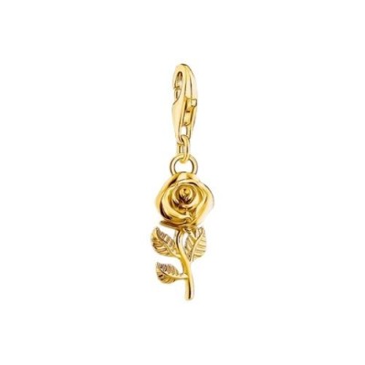 COLGANTE DE MUJER THOMAS SABO CHARM DE ROSA CON BAÑO DE ORO REF. 2077-413-39