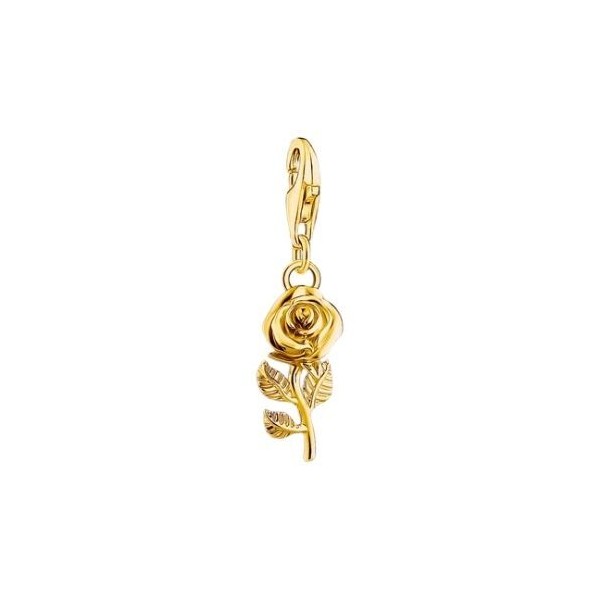 COLGANTE DE MUJER THOMAS SABO CHARM DE ROSA CON BAÑO DE ORO REF. 2077-413-39