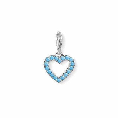THOMAS SABO 1572-699-17 CHARM CLUB COLGANTE CORAZÓN TURQUESA